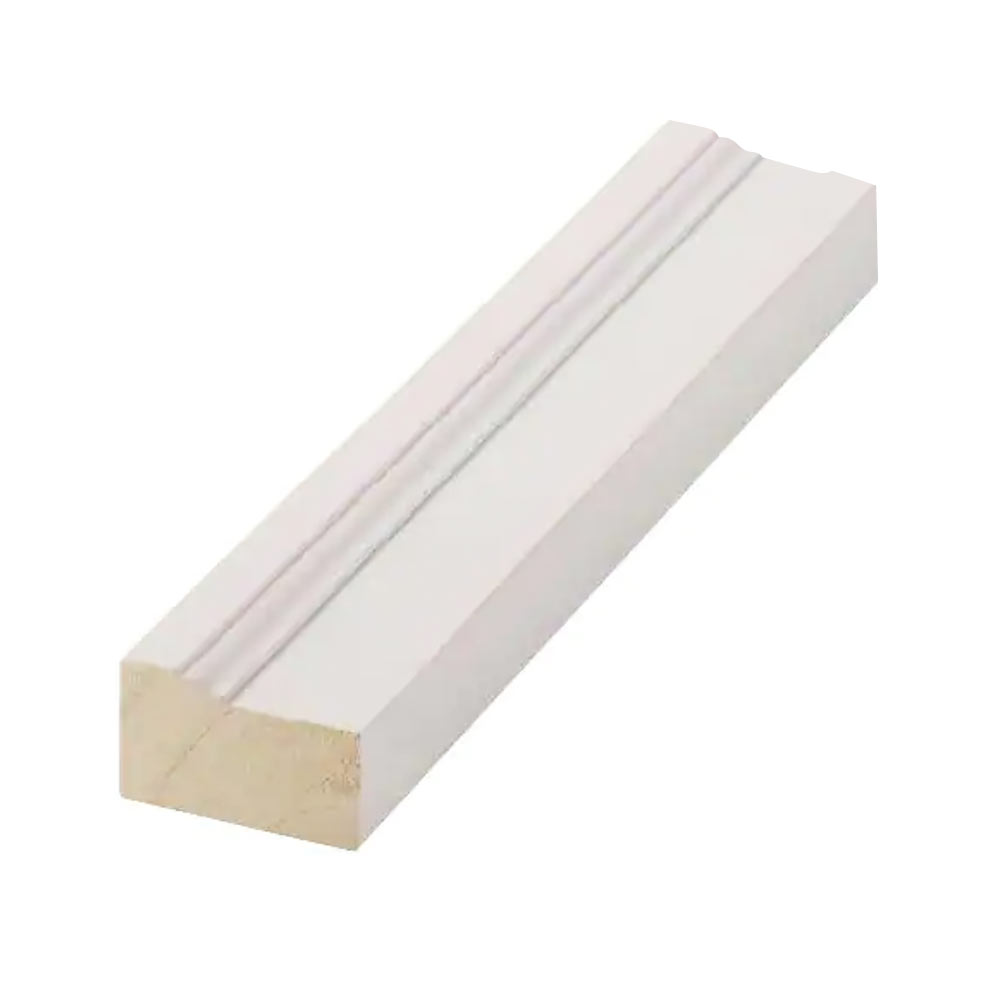 TRIMUI BRICK ホワイト Brick Moulding #180 - Primed Fingerjoint Pine - 7' - Seconds